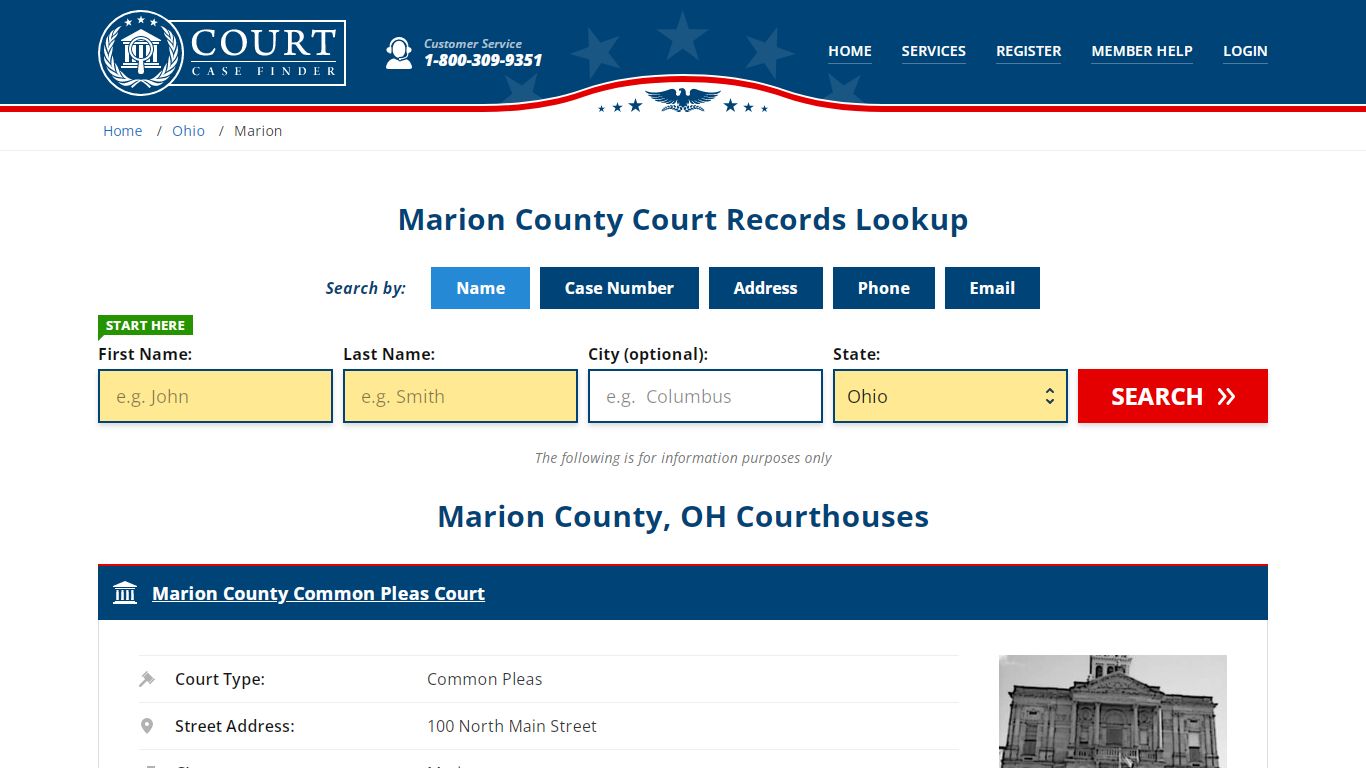 Marion County Court Records | OH Case Lookup